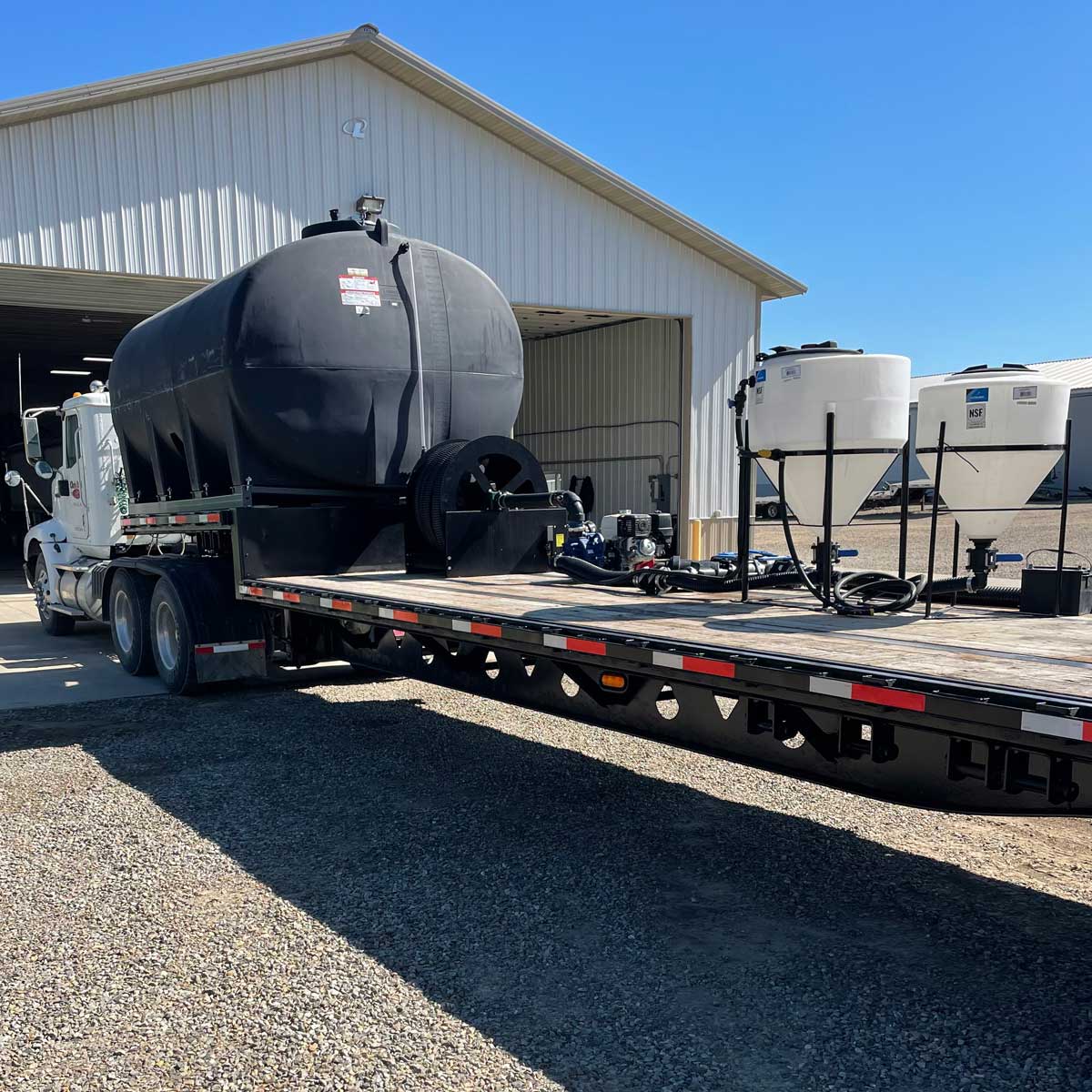Nurse trailer at Dahl Farm Supply